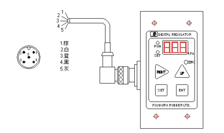 日本藤倉電氣比例閥接線方法及設(shè)定方法