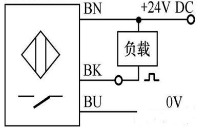 三線接近開關的兩種不同接線圖方法